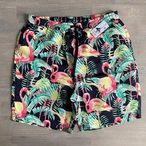 LRG Lifted Research Group Tropical Flamingo‎ Shorts Mens Size M